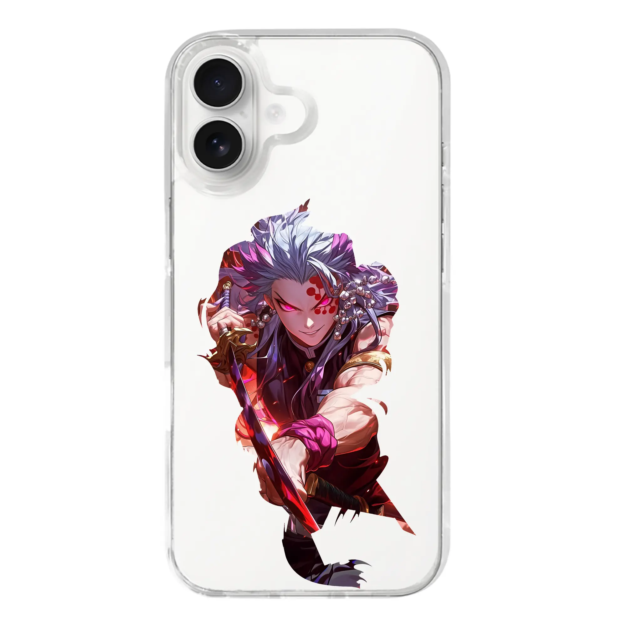 鬼滅の刃 グッズ,宇髄 天元 - iPhone 17シリーズ 透明スマホケース – 薄型・耐衝撃・精密フィット保護カバー